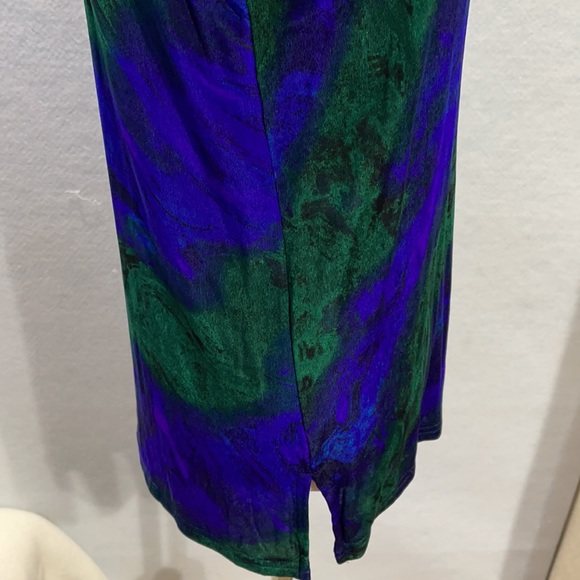 A Touch Of Class Peacock Stretch Sleeveless Blouse - Picture 5 of 11